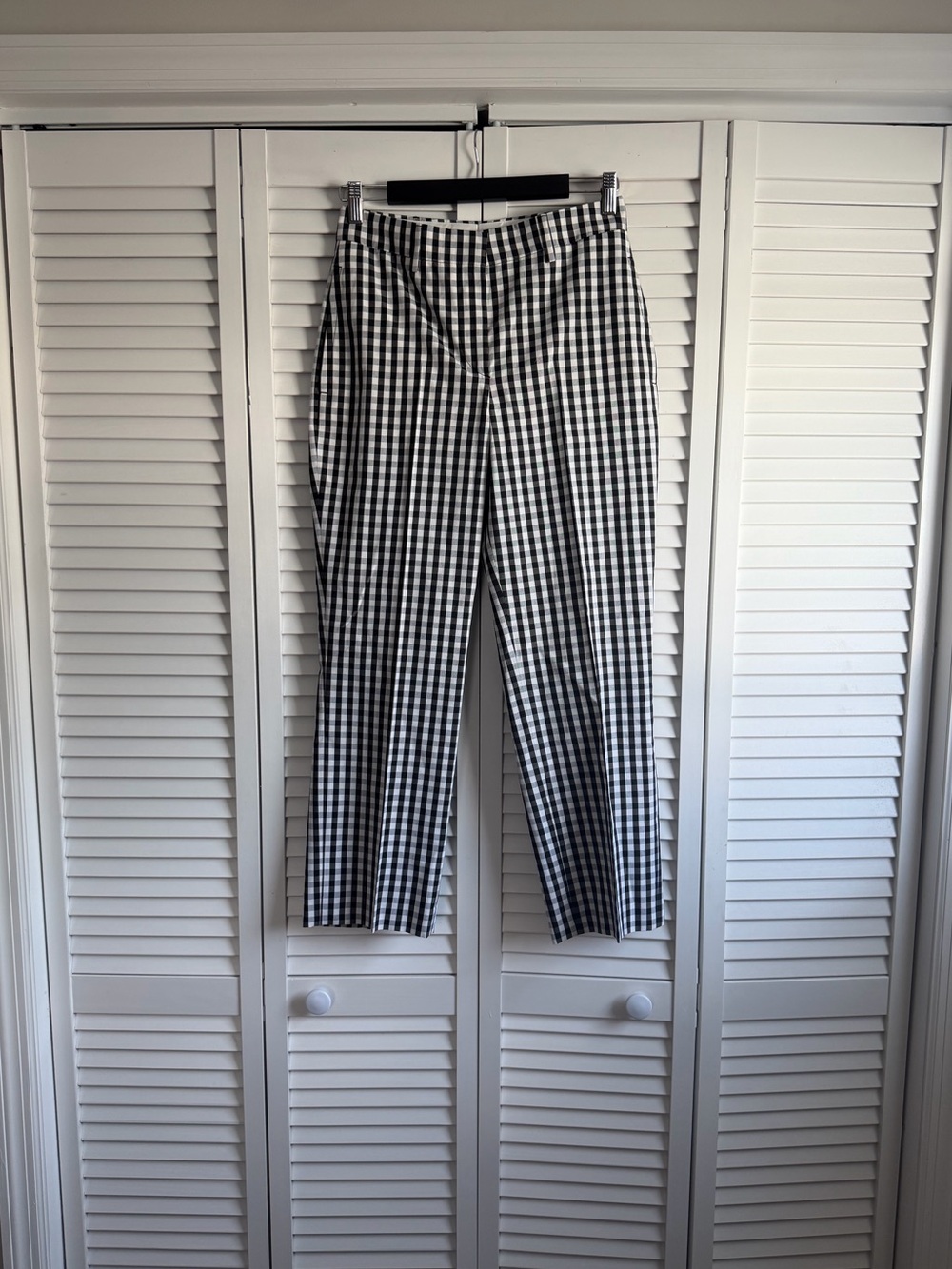BURBERRY Plaid Pant in Black